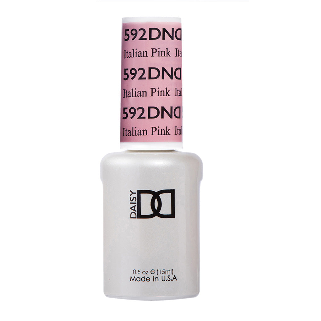 DND Gel Nail Polish Duo - 592 Pink Colors - Italian Pink