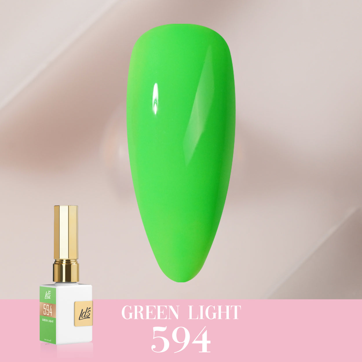 LDS Color Craze Collection - 594 Green Light - Gel Polish 0.5oz