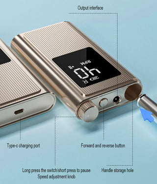 Nail Drill Portable - Grey Gold