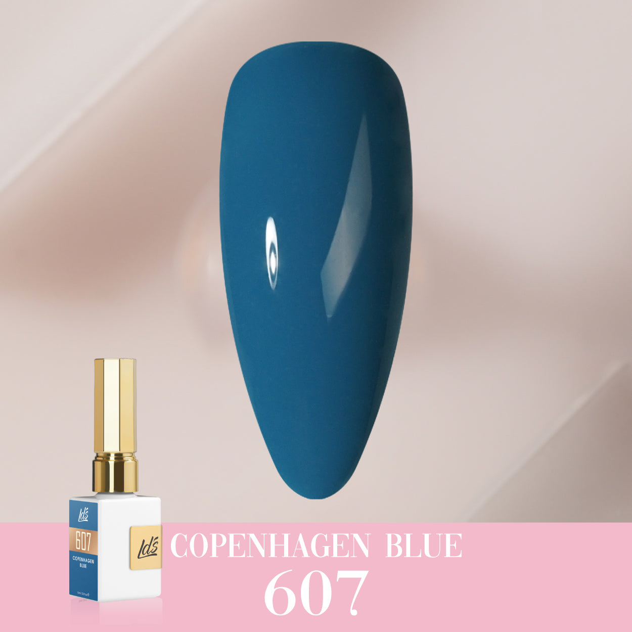 LDS Color Craze Collection - 607 Copenhagen Blue - Gel Polish 0.5oz