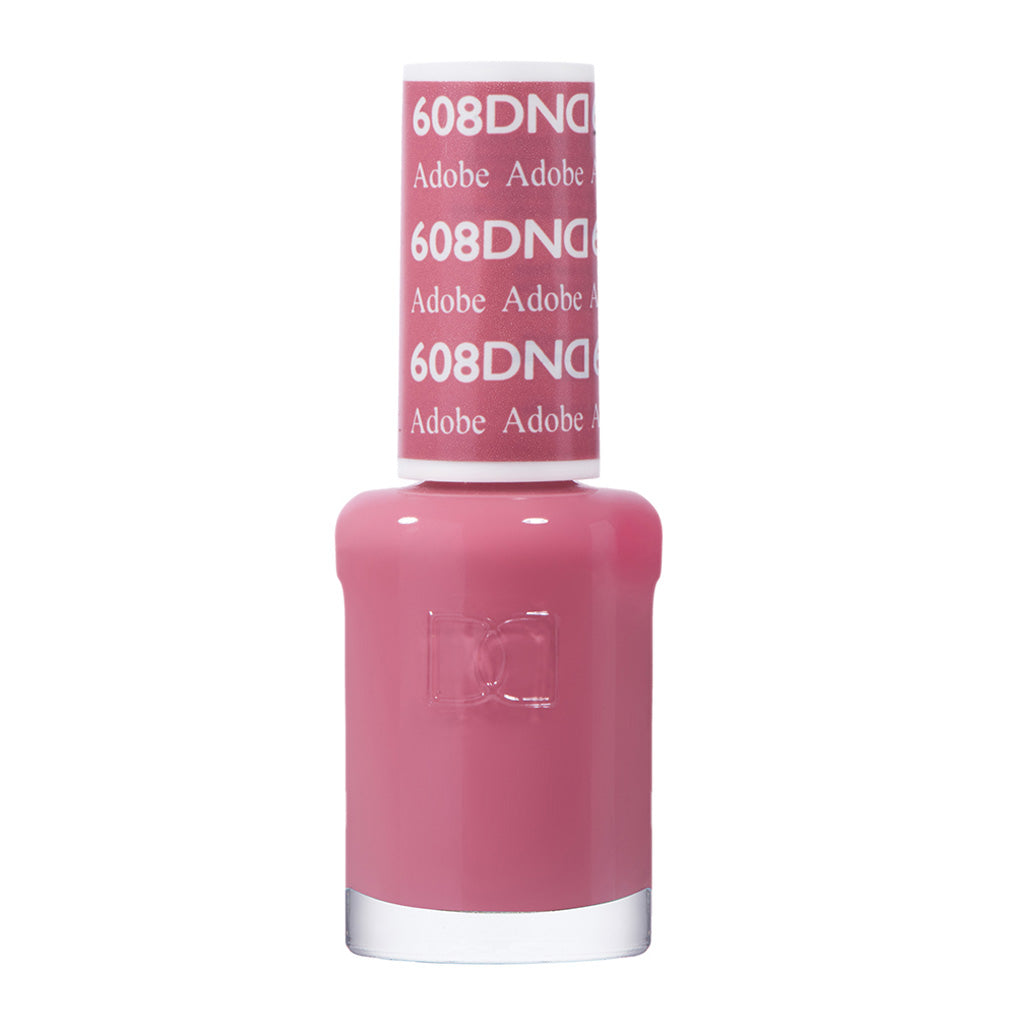 DND Gel Nail Polish Duo - 608 Pink Colors - Adobe