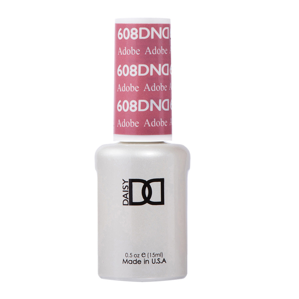 DND Gel Nail Polish Duo - 608 Pink Colors - Adobe