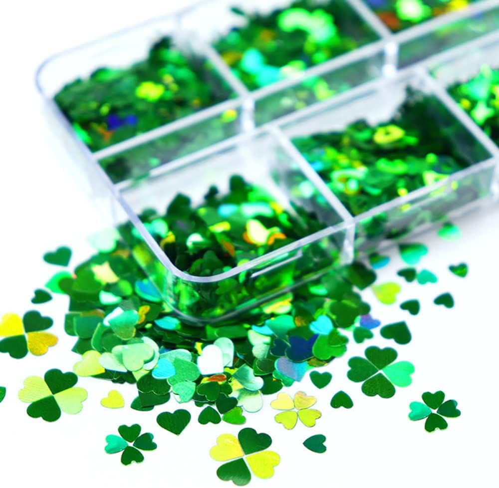 6 Grids of Holographic Sequins - #29 St Patrick's Day