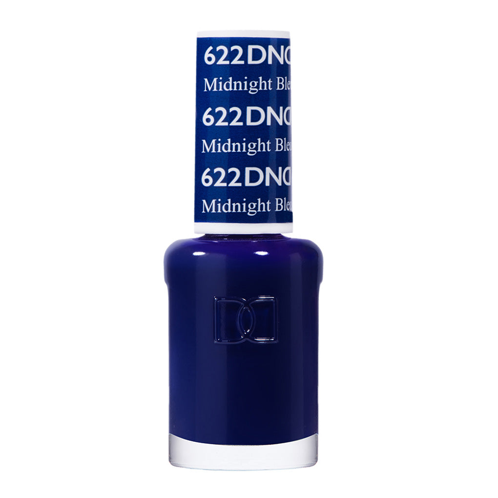 DND Gel Nail Polish Duo - 622 Blue Colors - Midnight Blue