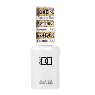 DND Gel Nail Polish Duo - 624 Gold Colors - Cosmic Dust