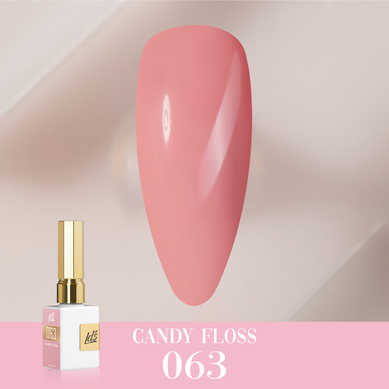 LDS Color Craze Collection - 063 Candy Floss - Gel Polish 0.5oz