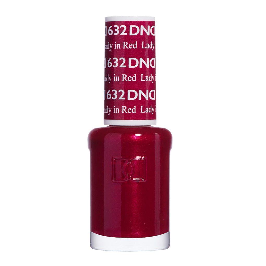 DND Gel Nail Polish Duo - 632 Red Colors - Lady in Red