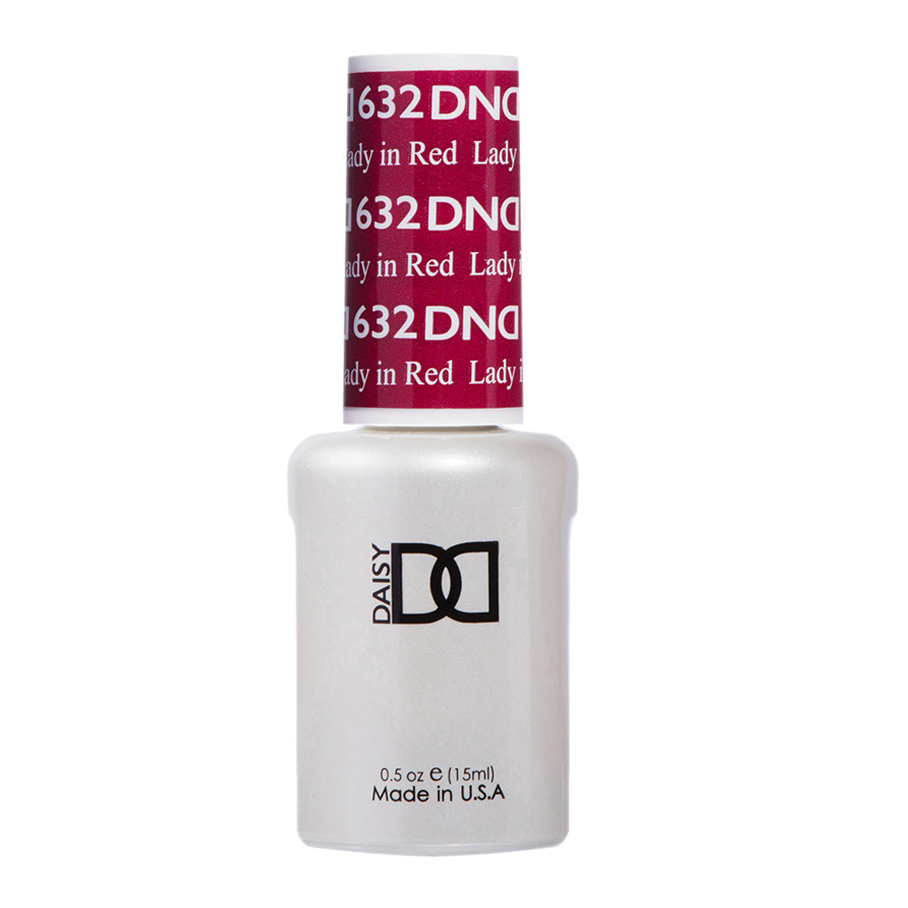 DND Gel Nail Polish Duo - 632 Red Colors - Lady in Red