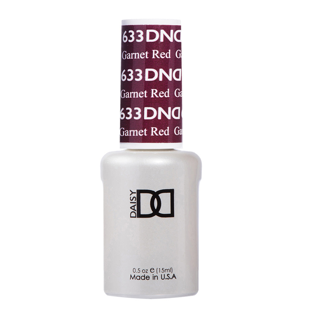 DND Gel Nail Polish Duo - 633 Brown Colors - Garnet Red