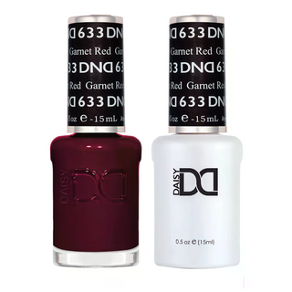 DND Gel Nail Polish - 633 Garnet Red