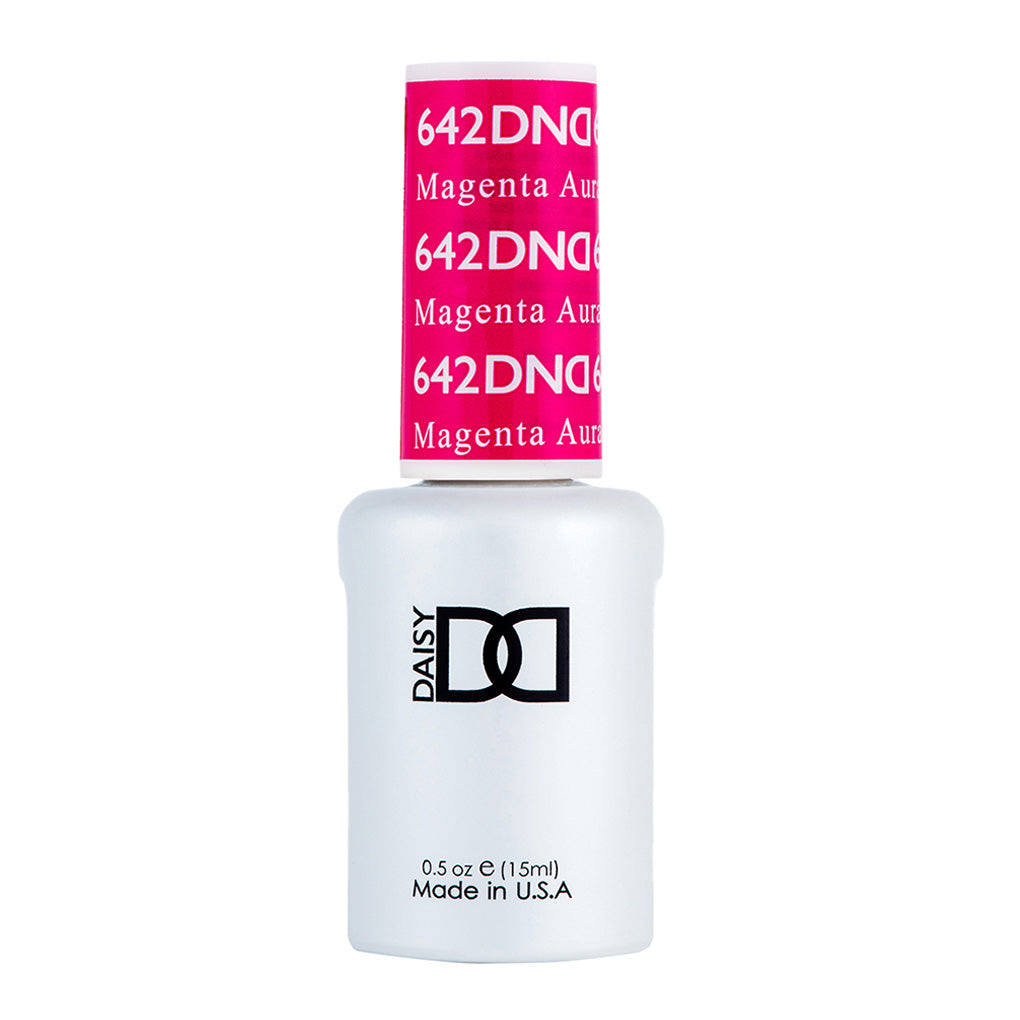 DND Gel Nail Polish Duo - 642 Pink Colors - Magenta Aura