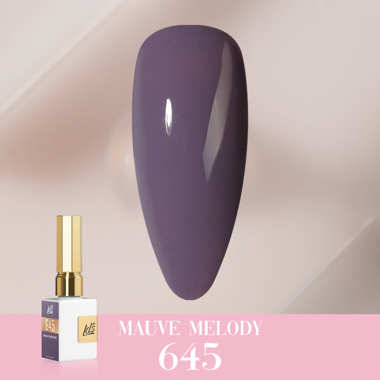 LDS Color Craze Collection - 645 Mauve Melody - Gel Polish 0.5oz