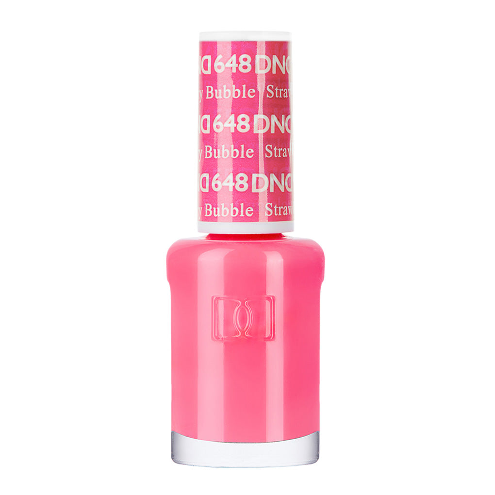 DND Gel Nail Polish Duo - 648 Pink Colors - Strawberry Bubble