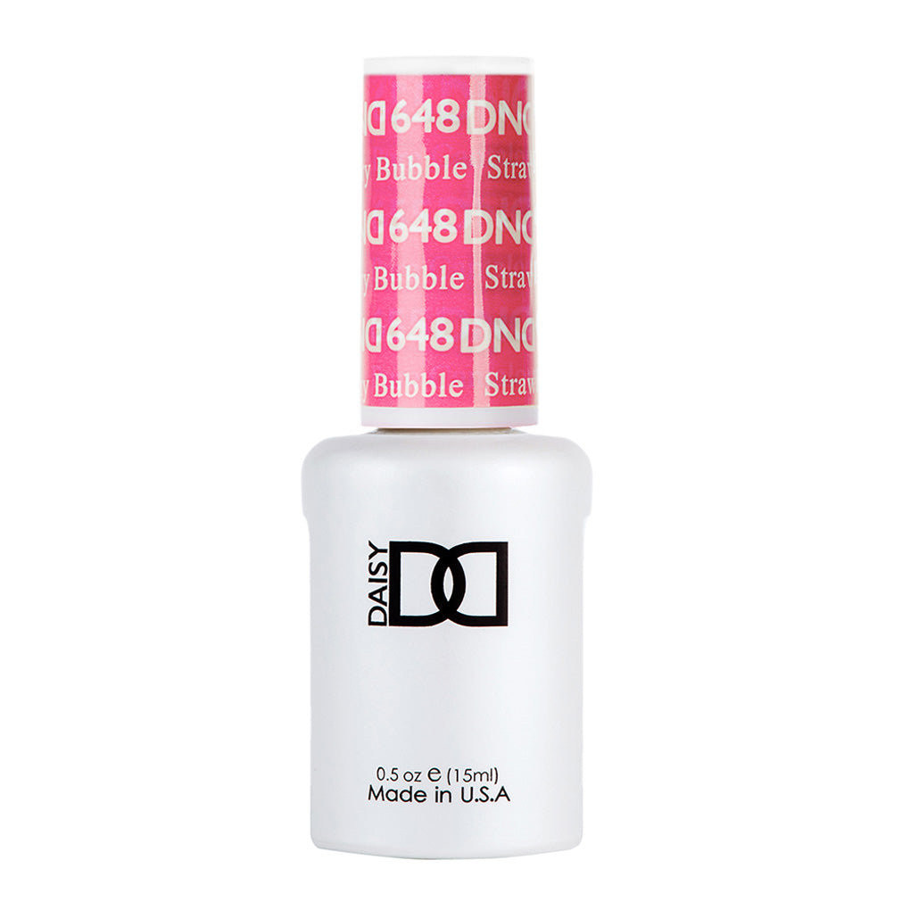 DND Gel Nail Polish Duo - 648 Pink Colors - Strawberry Bubble