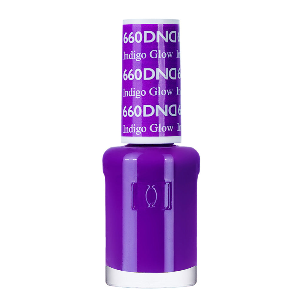 DND Gel Nail Polish Duo - 660 Purple Colors - Indigo Glow