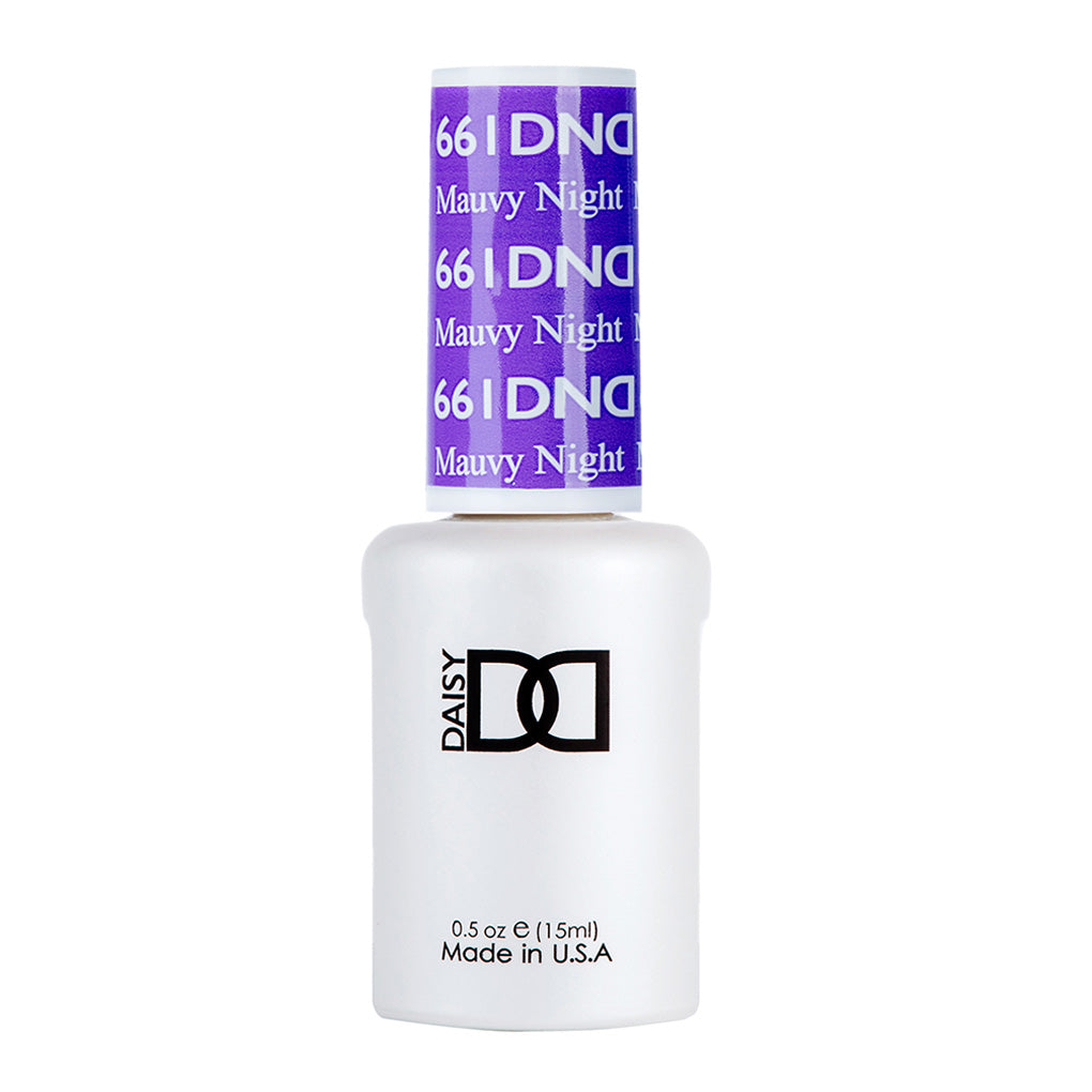 DND Gel Nail Polish Duo - 661 Purple Colors - Mauvy Night