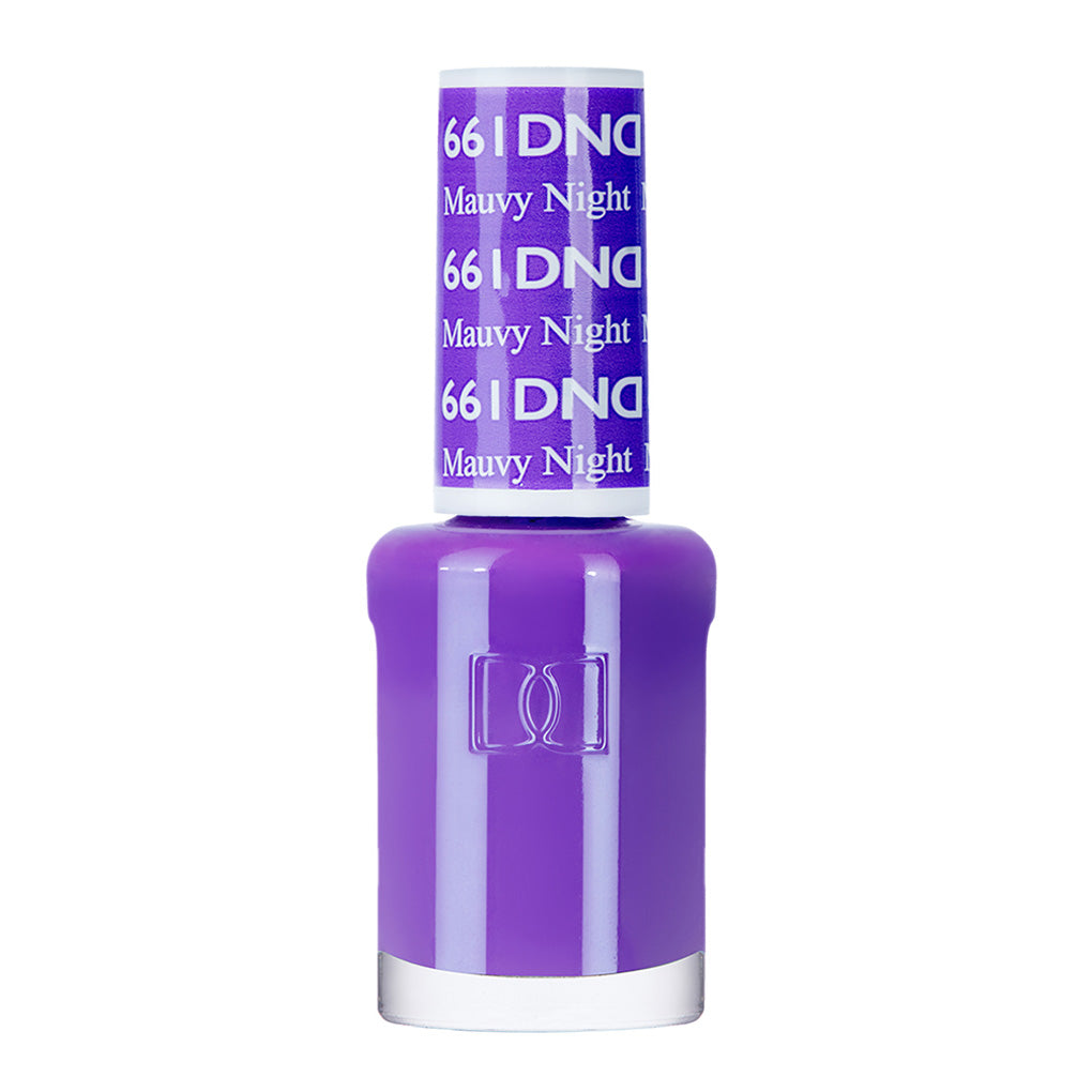 DND Gel Nail Polish Duo - 661 Purple Colors - Mauvy Night