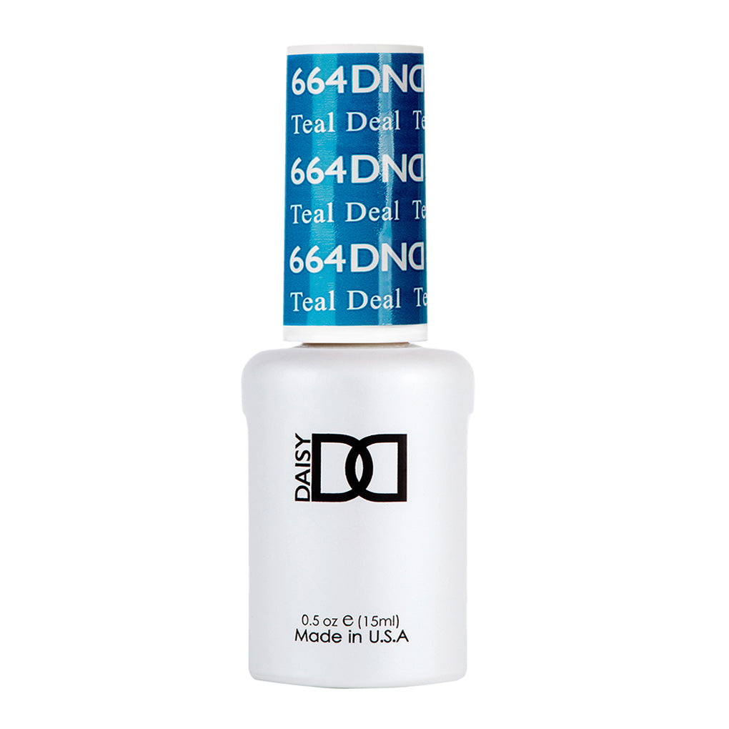 DND Gel Nail Polish Duo - 664 Green Colors - Teal Deal