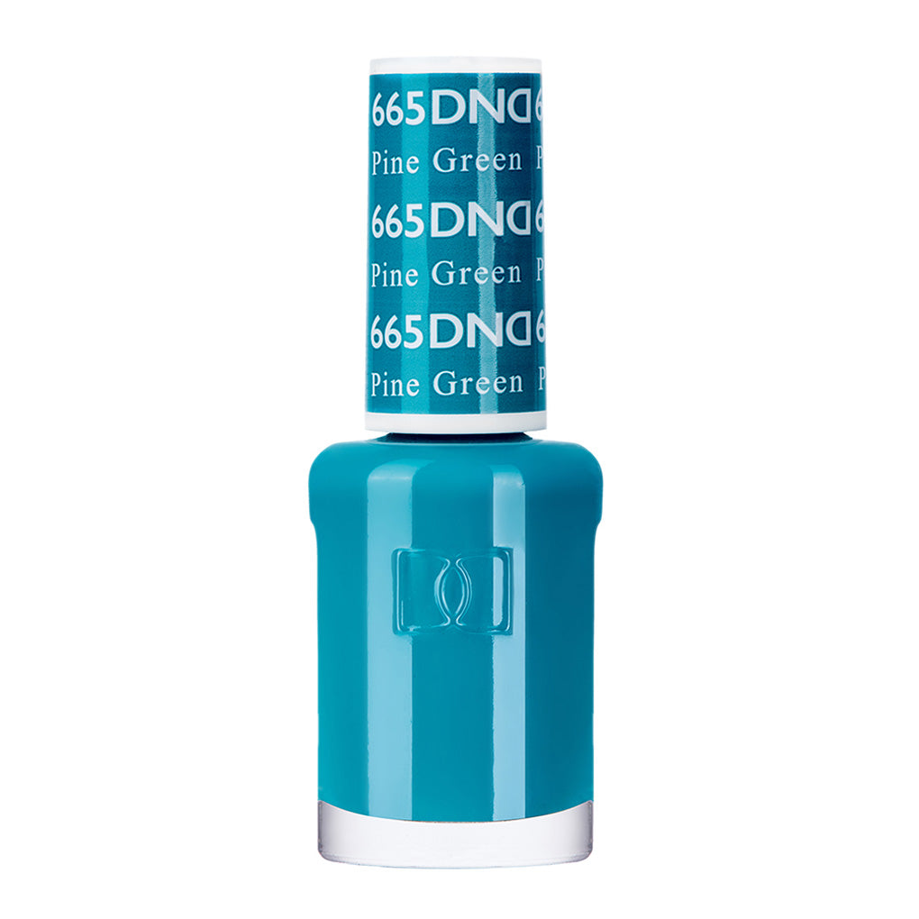 DND Gel Nail Polish Duo - 665 Green Colors - Pine Green