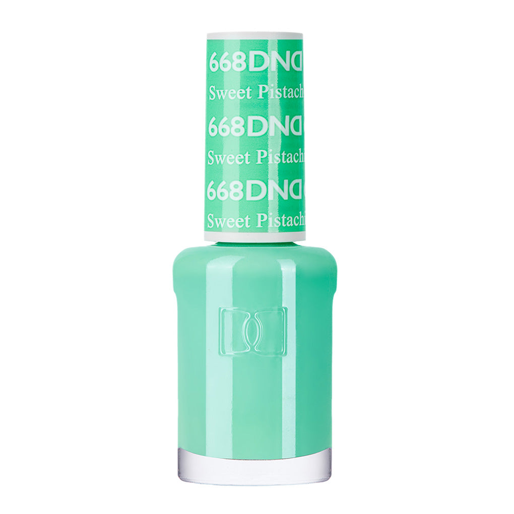 DND Gel Nail Polish Duo - 668 Green Colors - Sweet Pistachio