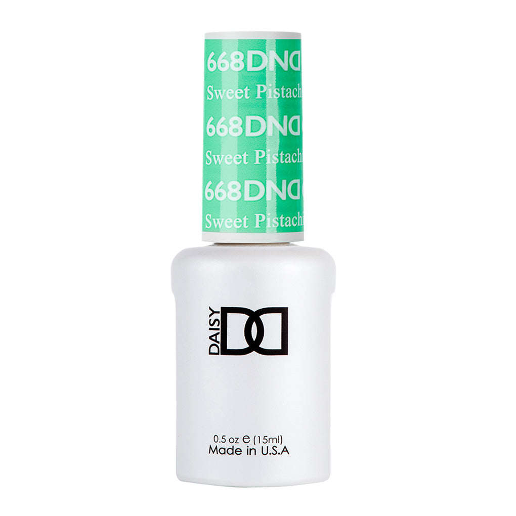 DND Gel Nail Polish Duo - 668 Green Colors - Sweet Pistachio