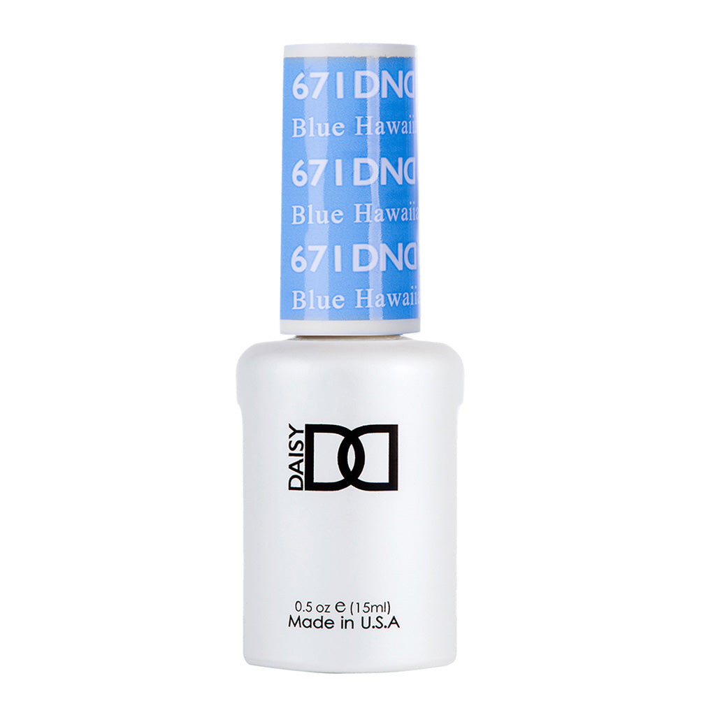 DND Gel Nail Polish Duo - 671 Blue Colors - Blue Hawaiian