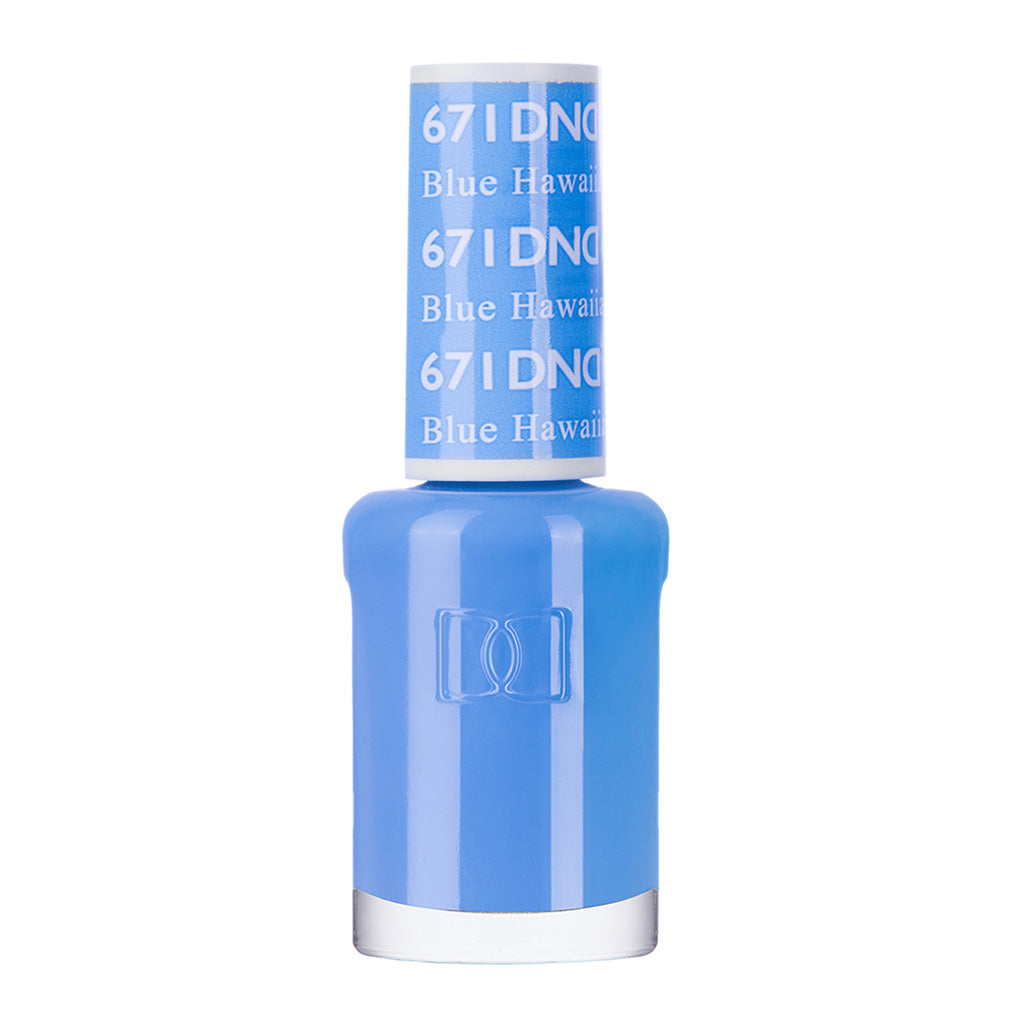 DND Gel Nail Polish Duo - 671 Blue Colors - Blue Hawaiian