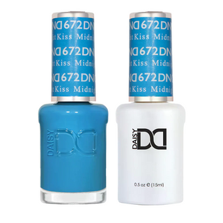 DND Gel Nail Polish - 672 Midnight Kiss