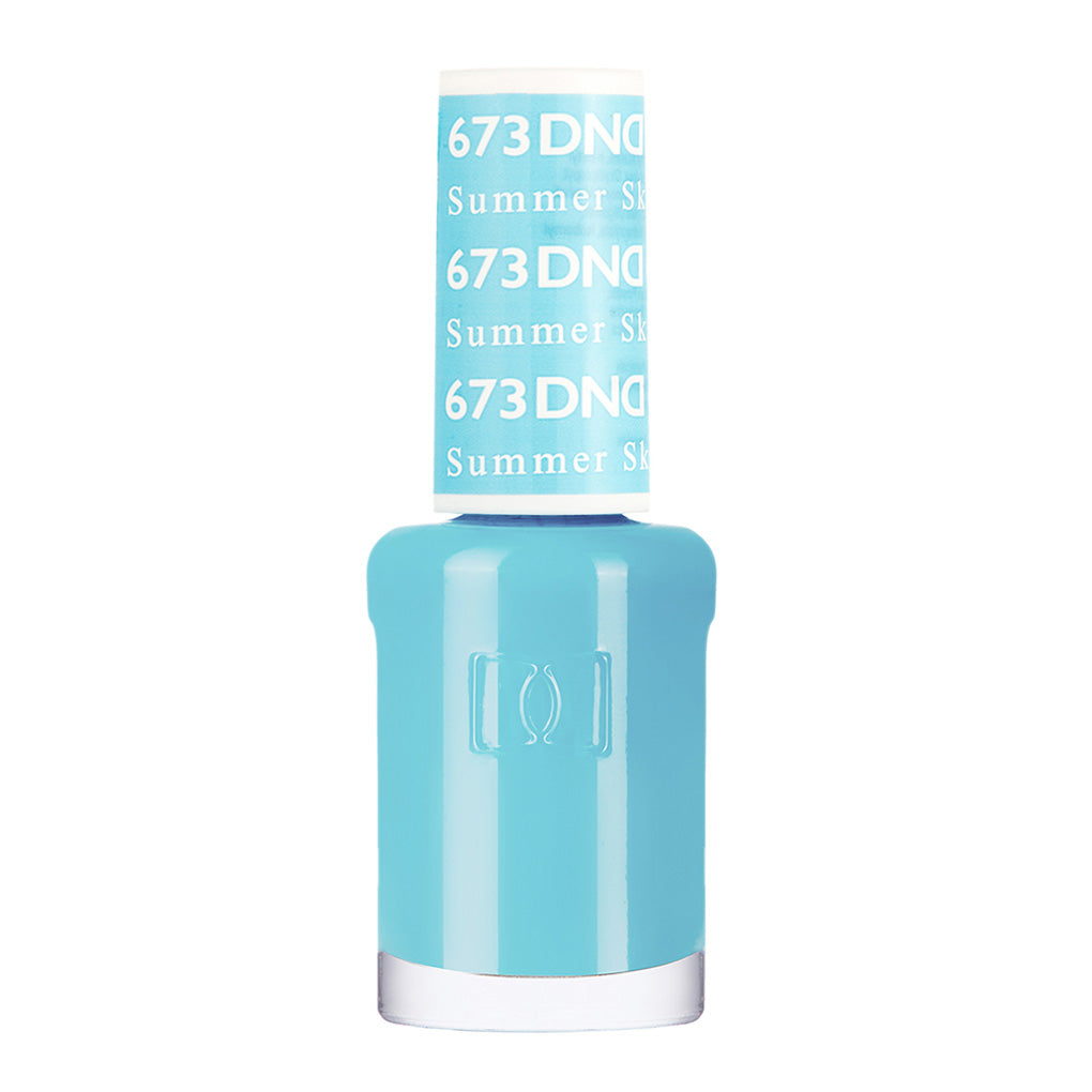 DND Gel Nail Polish Duo - 673 Blue Colors - Summer Sky