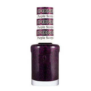 DND Gel Nail Polish Duo - 674 Purple Colors - Purple Scorpio