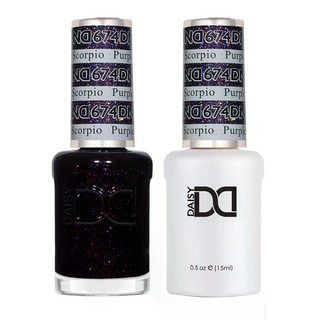 DND Gel Nail Polish - 674 Purple Scorpio