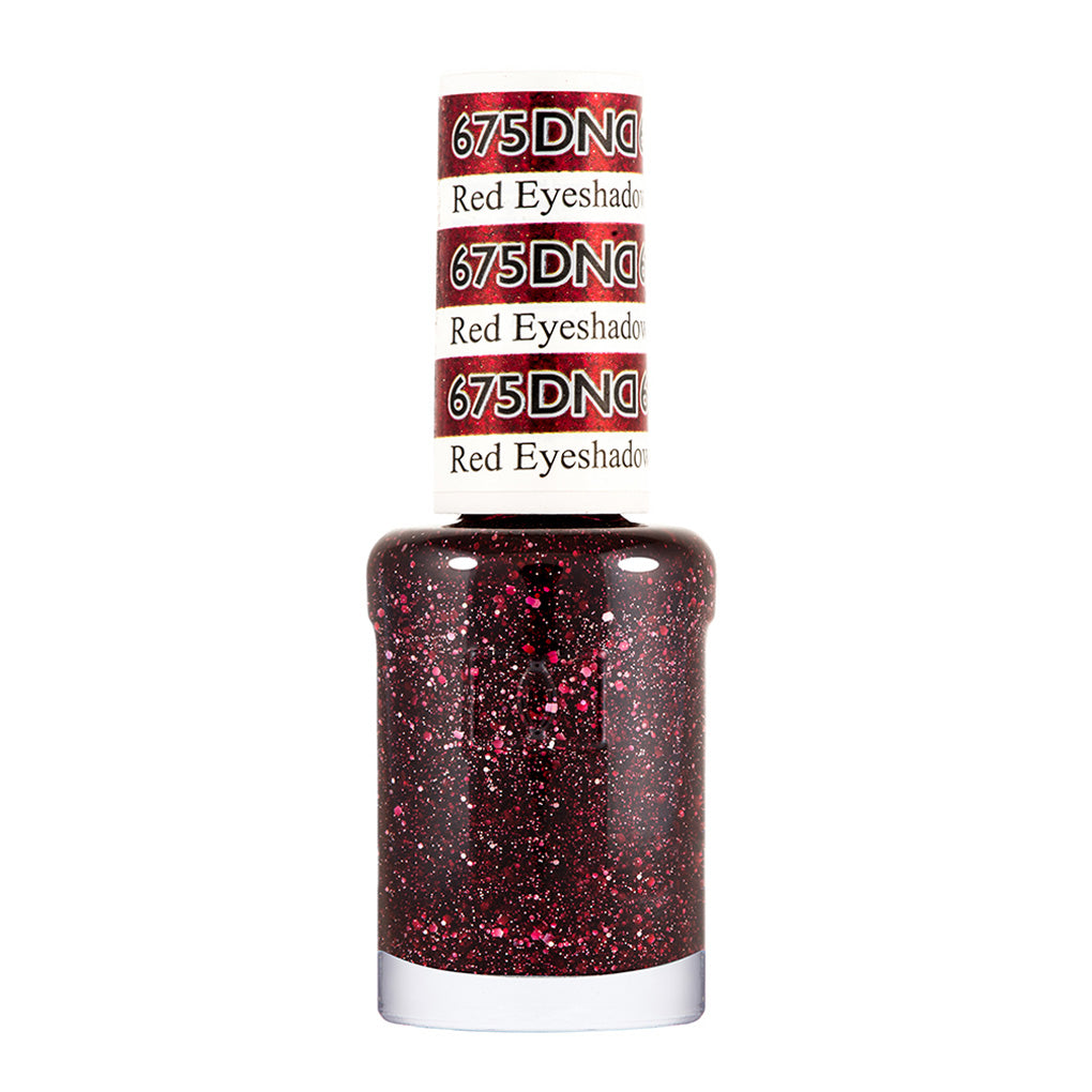 DND Gel Nail Polish Duo - 675 Red Colors - Red Eyeshadow