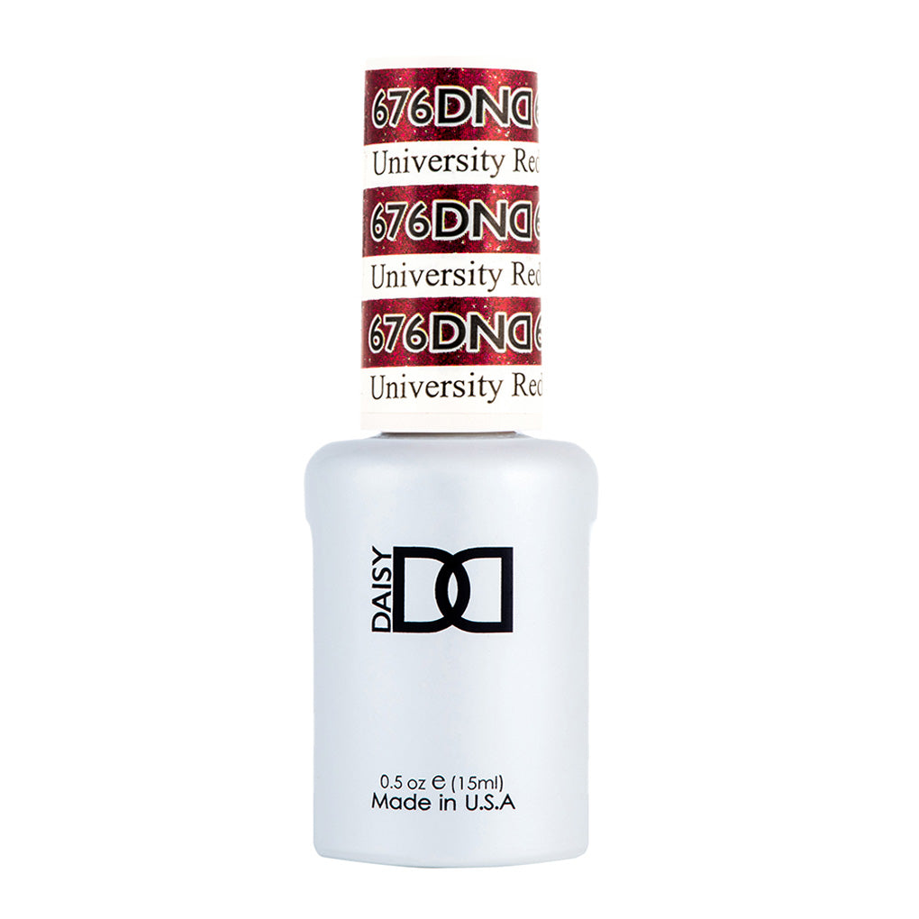DND Gel Nail Polish Duo - 676 Red Colors - University Red