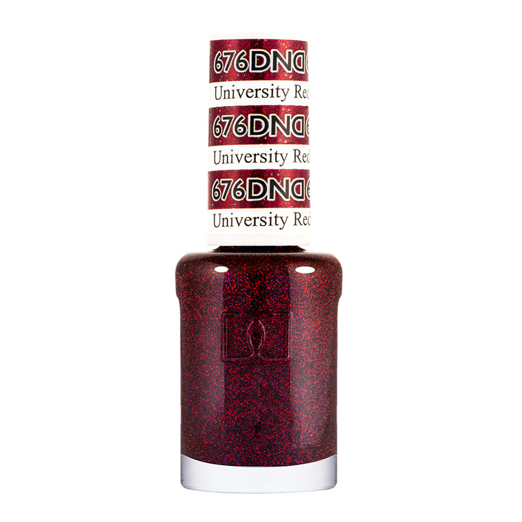 DND Gel Nail Polish Duo - 676 Red Colors - University Red