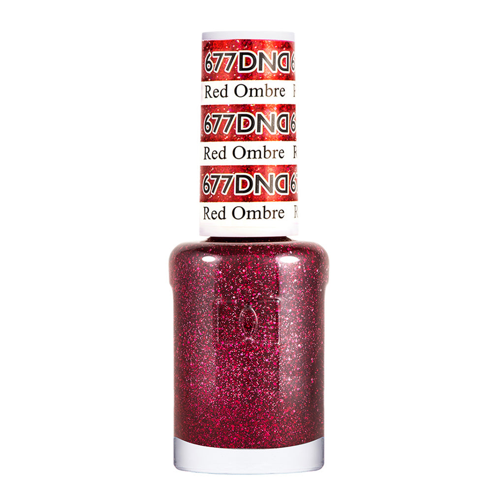 DND Gel Nail Polish Duo - 677 Red Colors - Red Ombre