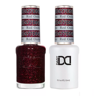 DND Gel Nail Polish - 677 Red Ombre