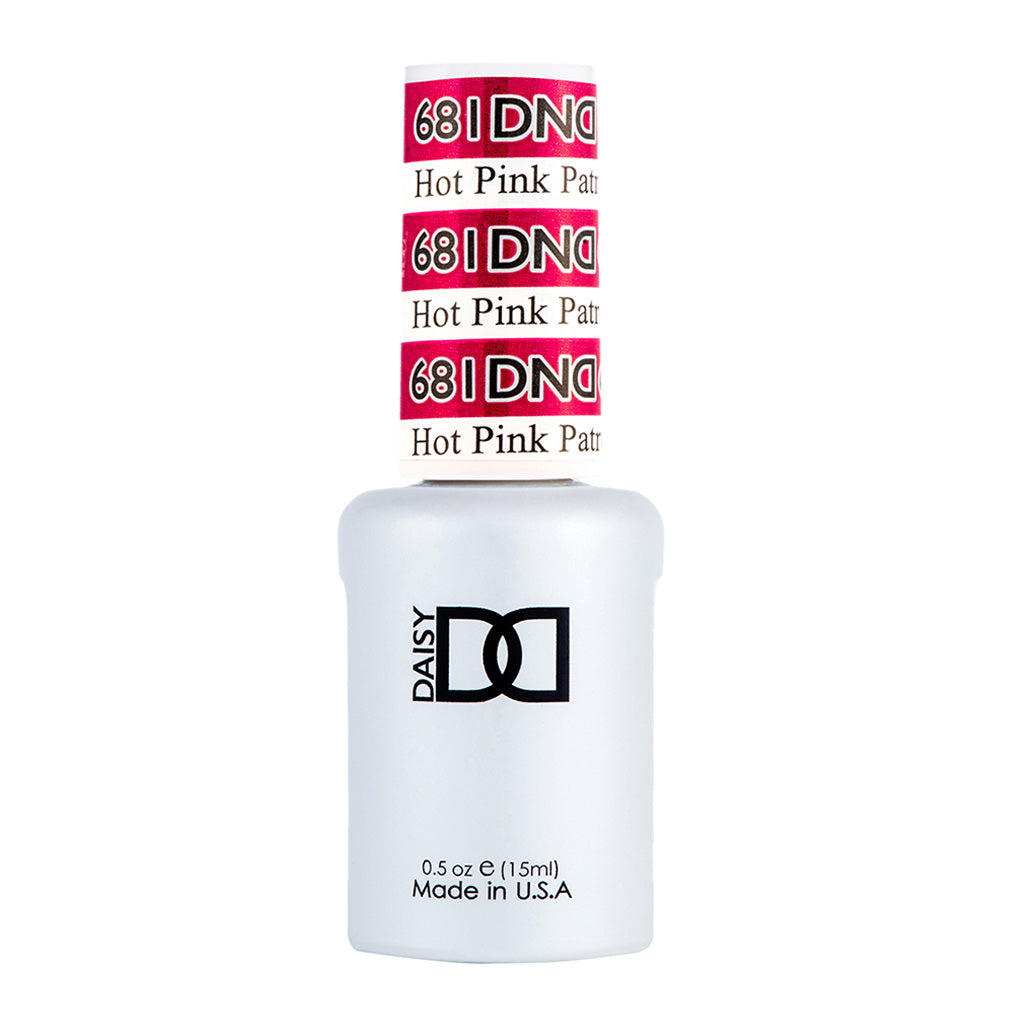 DND Gel Nail Polish Duo - 681 Pink Colors - Hot Pink Patrol