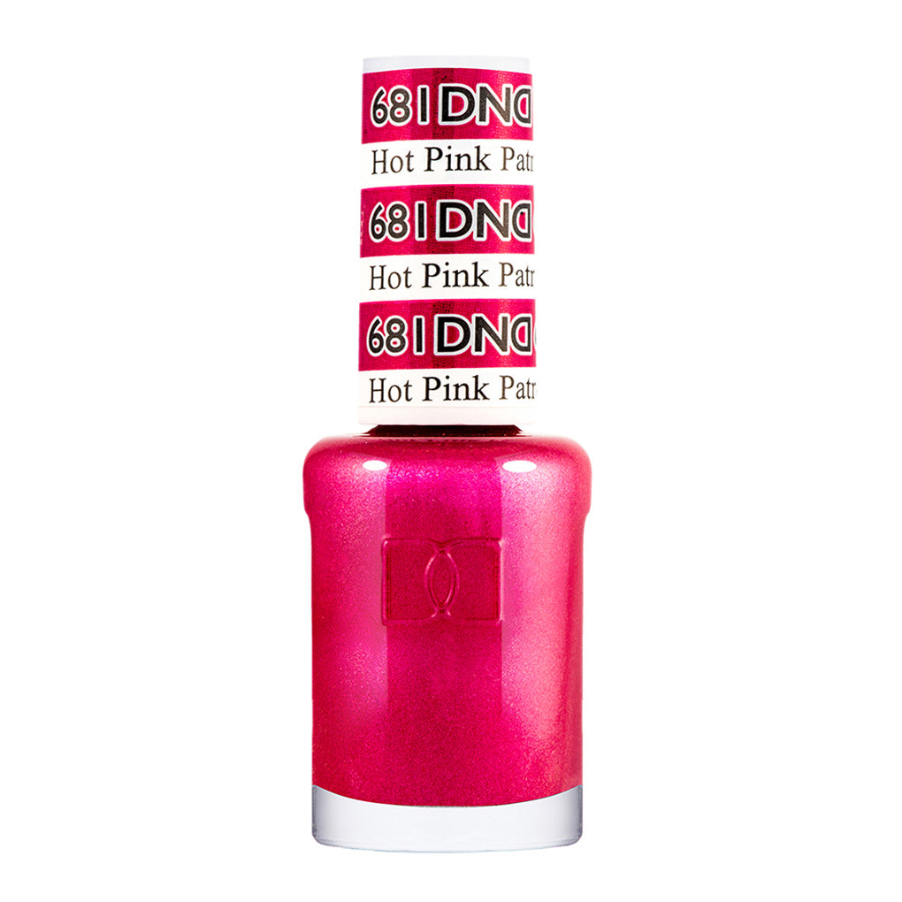 DND Gel Nail Polish Duo - 681 Pink Colors - Hot Pink Patrol