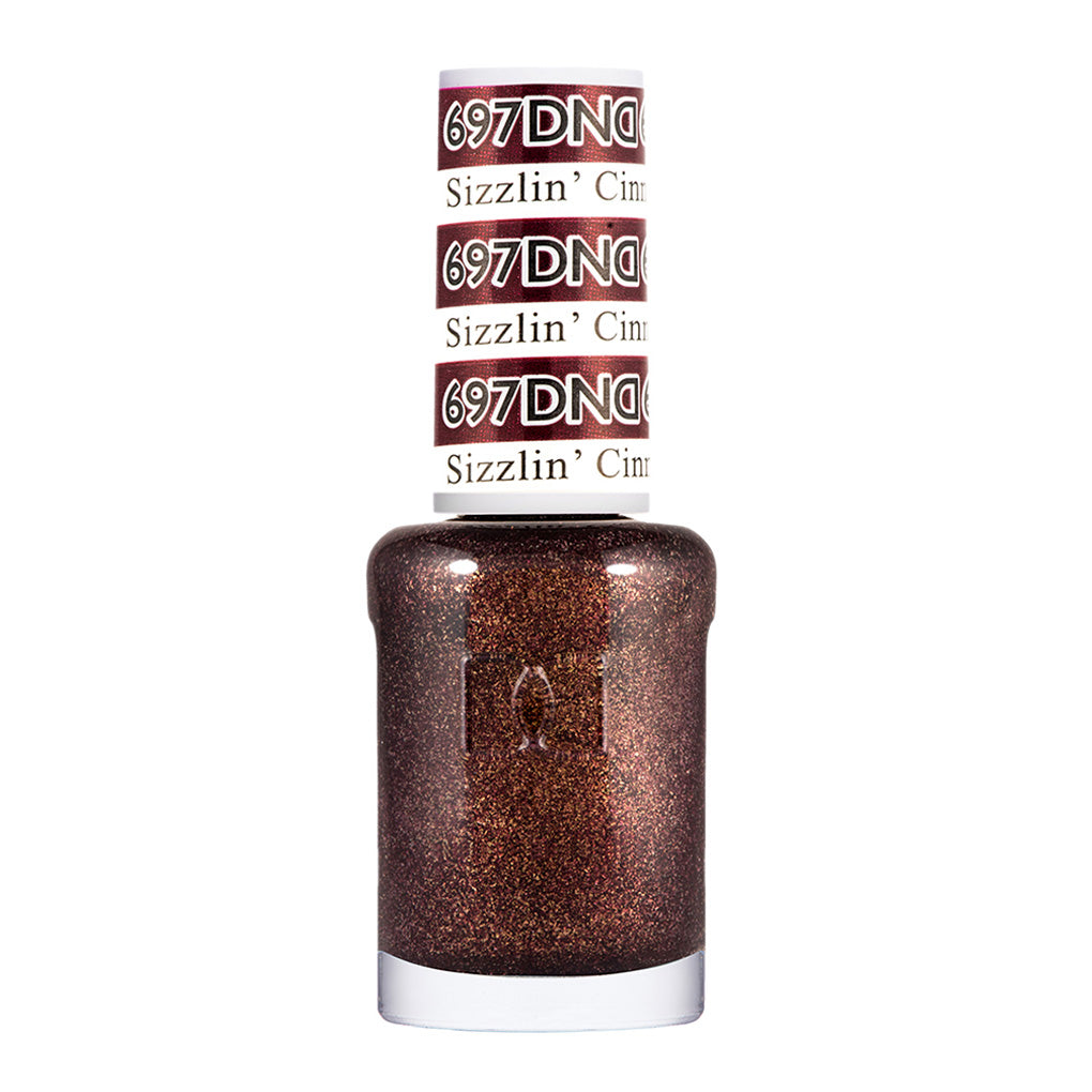 DND Gel Nail Polish Duo - 697 Brown Colors - Sizzlin' Cinnamon