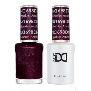 DND Gel Nail Polish - 698 Amethyst Sparkles