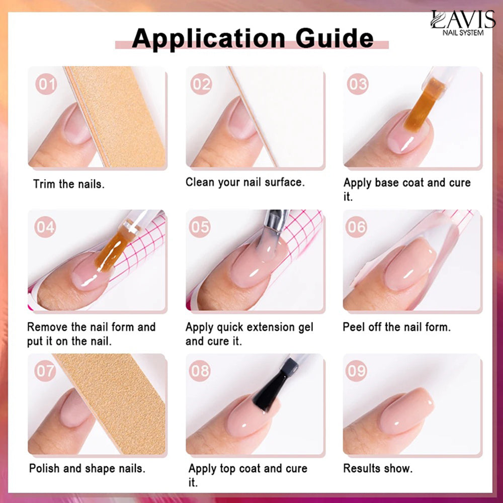 LAVIS J08 - Builder Gel In The Jar 15g - Nude Pink