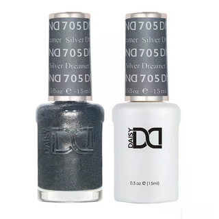 DND Gel Nail Polish - 705 Silver Dreamer