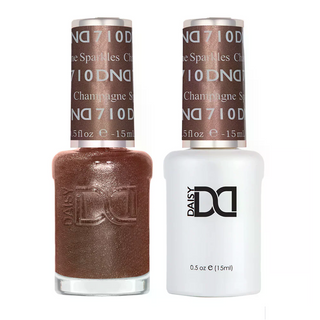 DND Gel Nail Polish - 710 Champagne Sparkles
