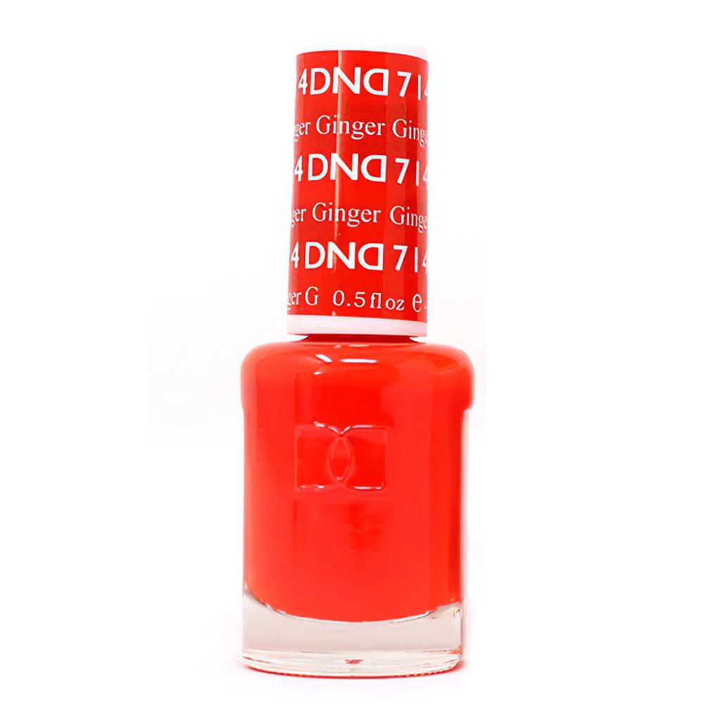 DND Gel Nail Polish Duo - 714 Orange Colors - Ginger