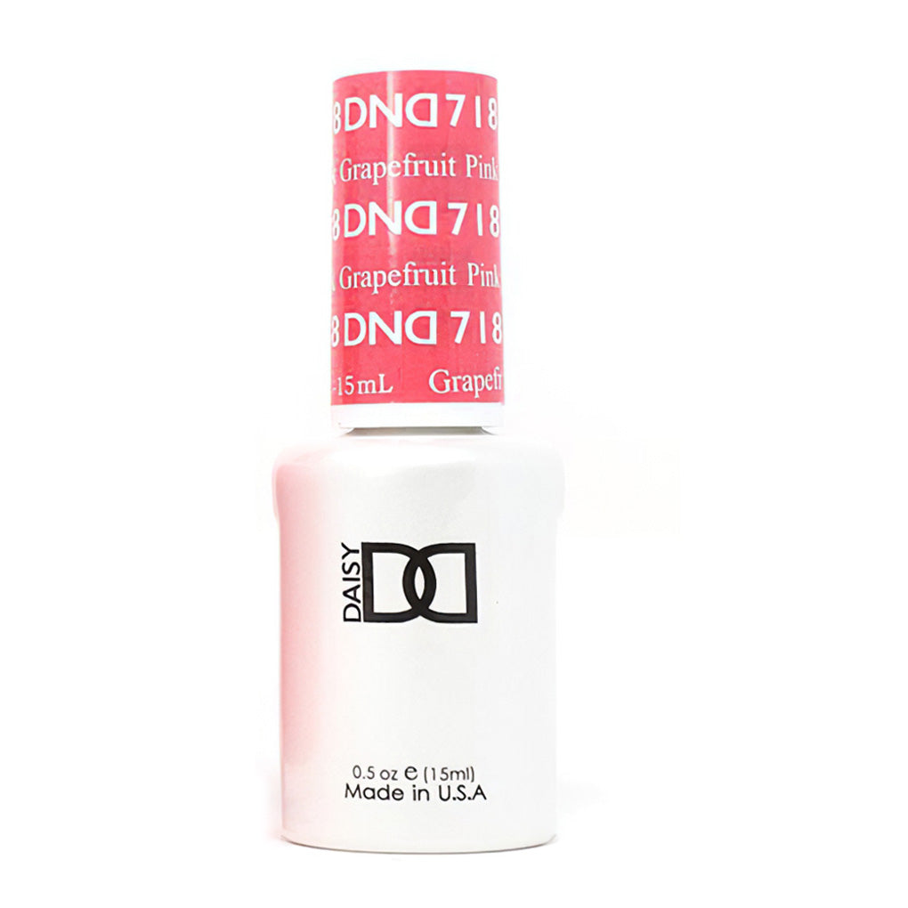 DND Gel Nail Polish Duo - 718 Pink Colors - Pink Grapefruit