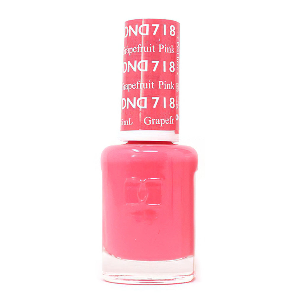 DND Gel Nail Polish Duo - 718 Pink Colors - Pink Grapefruit