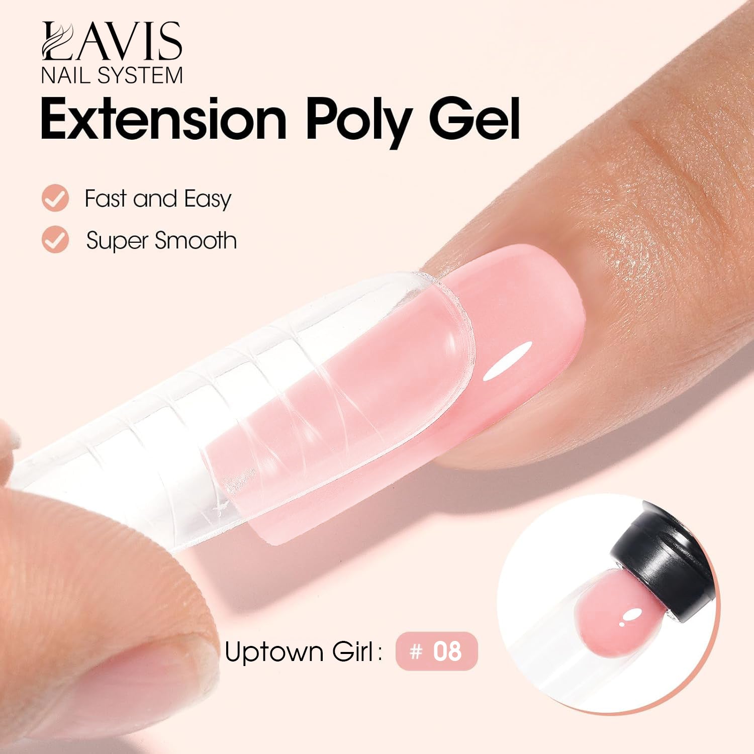 LAVIS 16 Toasted Marshmellow - New Poly Extension Gel 15 UV/LED 30ml