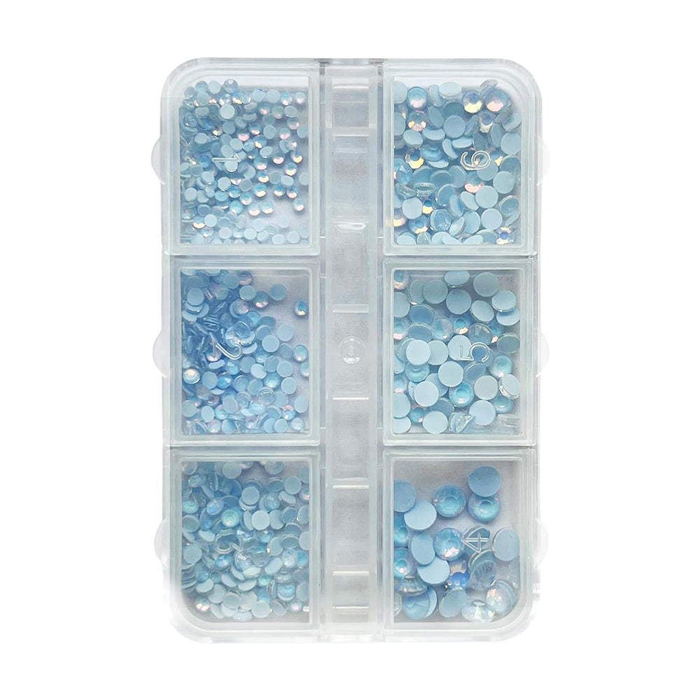 3D Beads Nail Charms Nails Art Rhinestones Mixed Nail Supplies Manicure Nail Decorations -  for Various Occasion - Blue