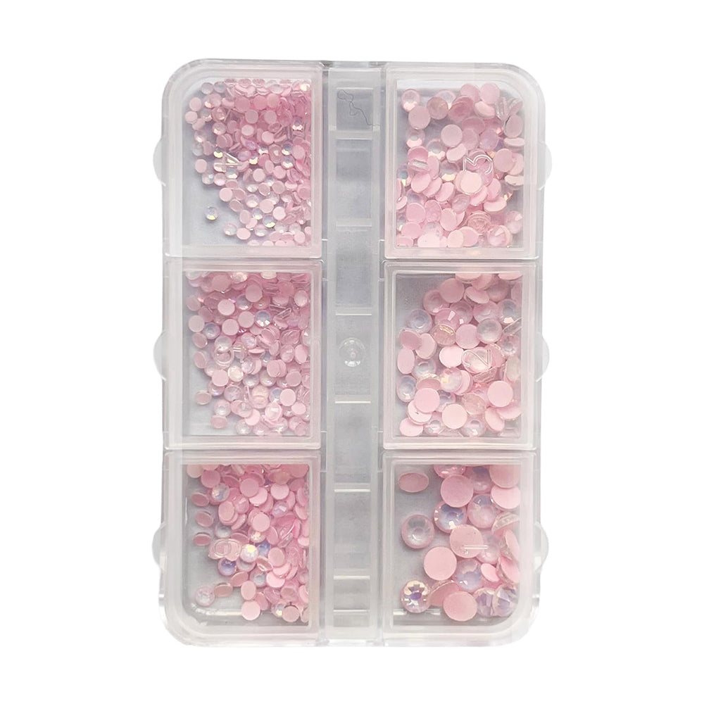 3D Beads Nail Charms Nails Art Rhinestones Mixed Nail Supplies Manicure Nail Decorations -  for Various Occasion - Pink