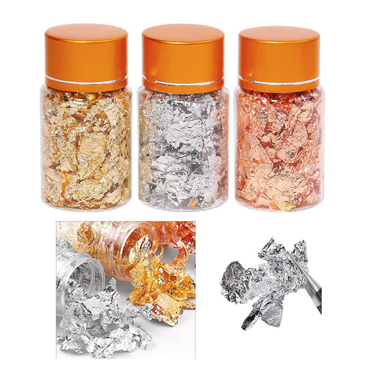  3 Jars of Foil Set - JBZ01 - 3g by OTHER sold by DTK Nail Supply